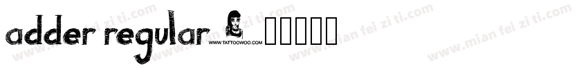 adder regular字体转换